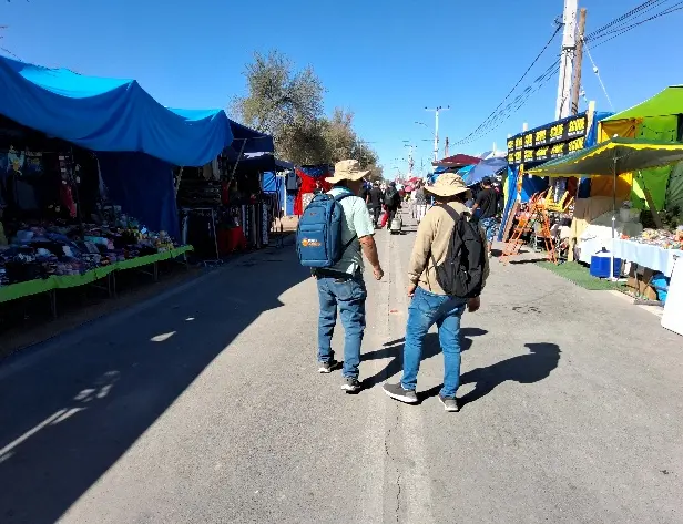 Recorrido de fiscalización en el sector del código QR.